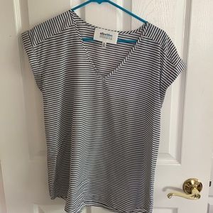 Black and white striped top